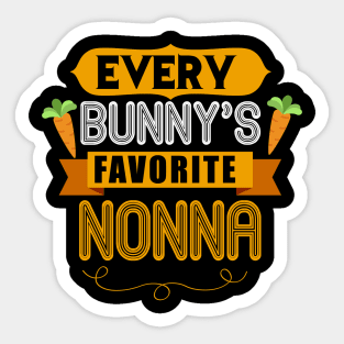 MENS EVERY BUNNYS FAVORITE NONNA SHIRT CUTE EASTER GIFT Sticker